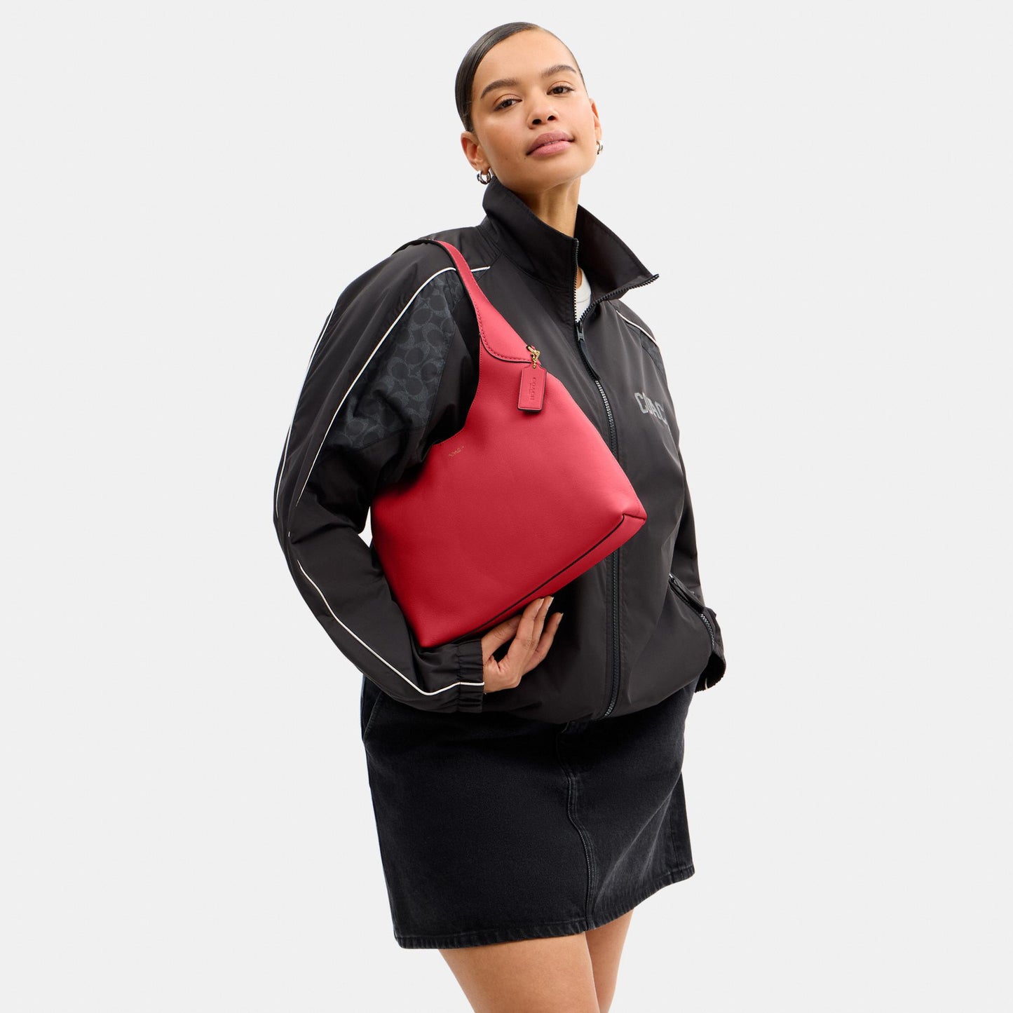 CU068-Brooklyn Shoulder Bag 28-B4/Scarlet