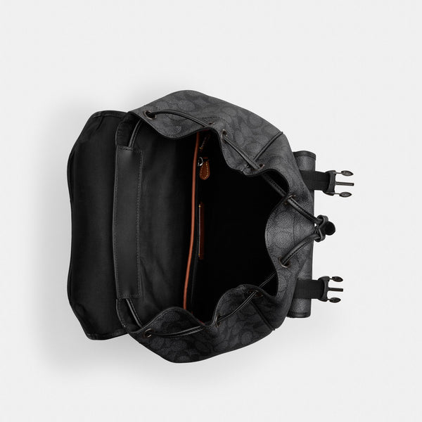 League Flap Backpack In Signature Canvas