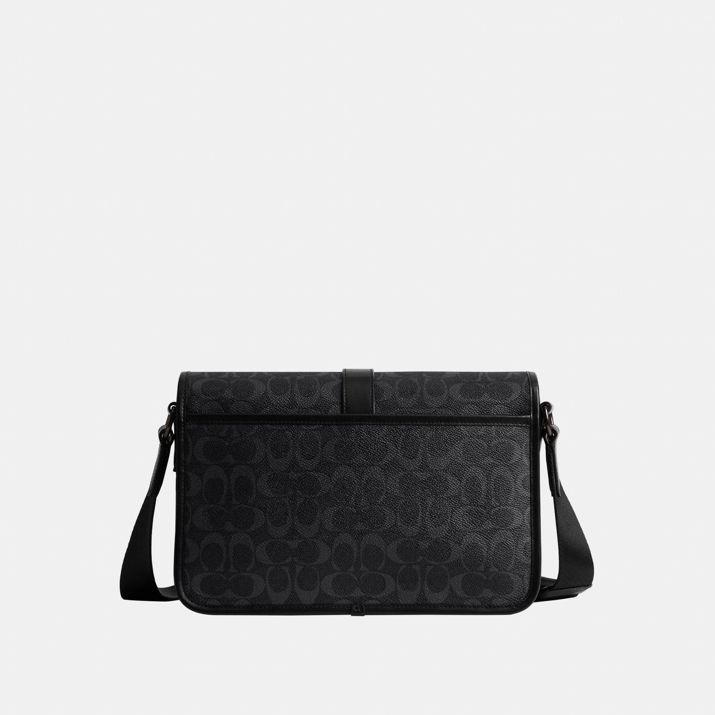 CU202-League Messenger Bag in Signature Canvas-Black Signature