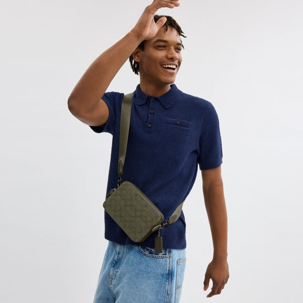 Charter Crossbody 19 In Signature Canvas Jacquard