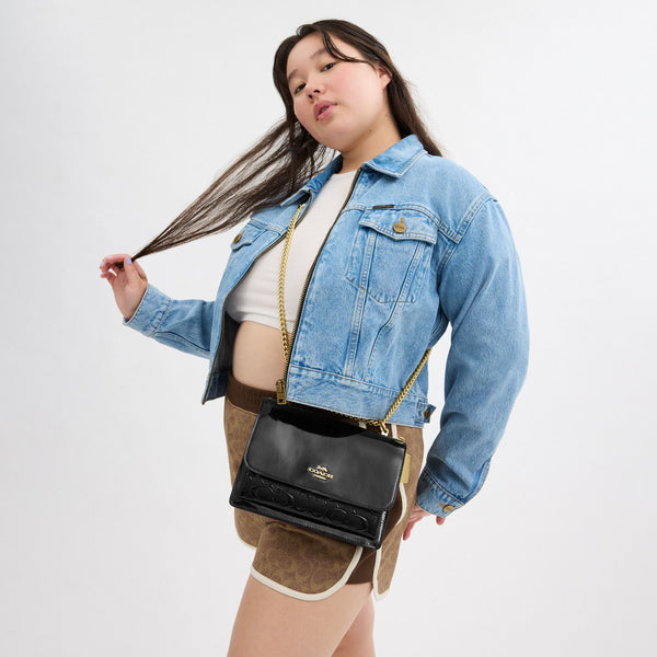 Klare Crossbody Bag In Signature Leather