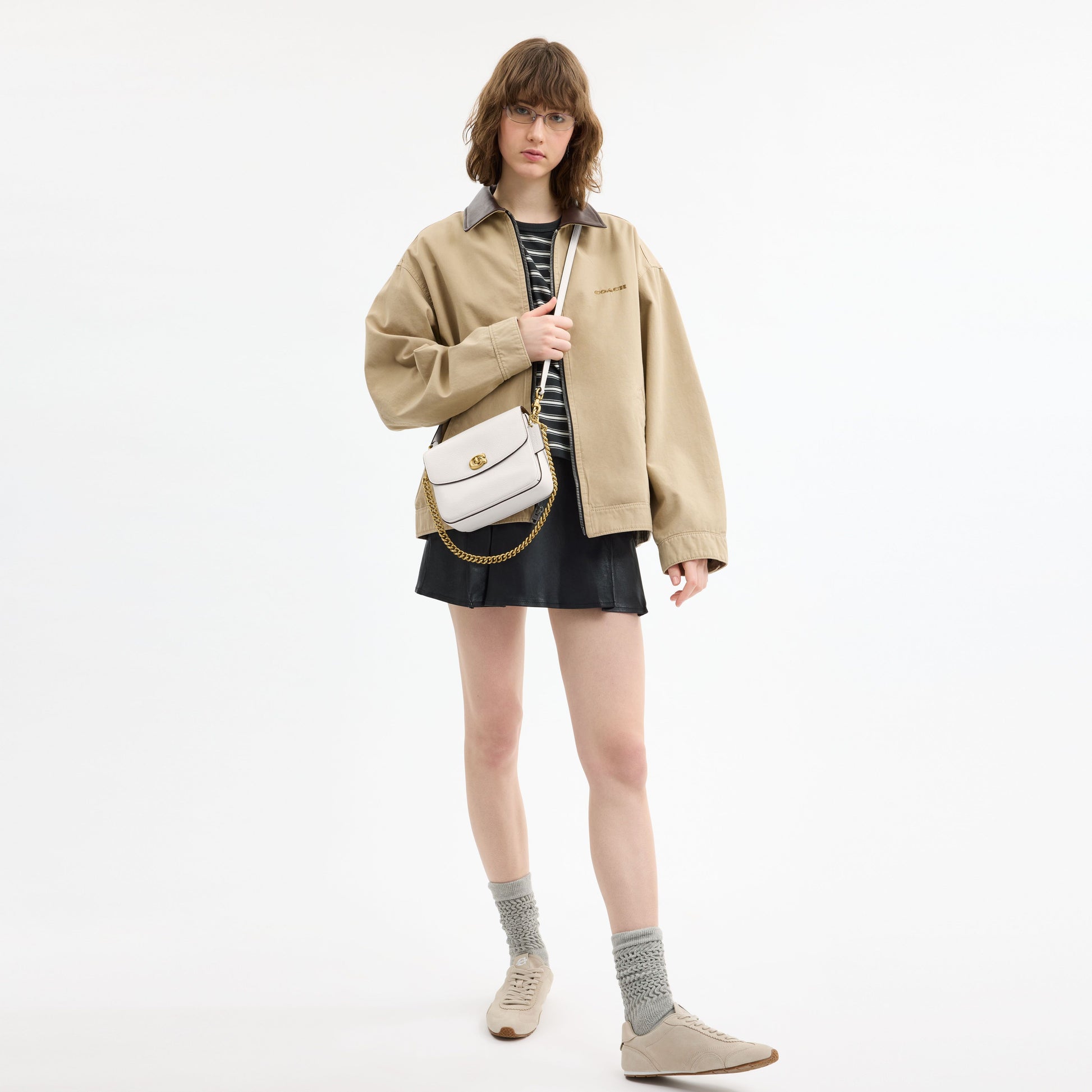 CV437-Cassie Crossbody Bag 19-B4/Chalk