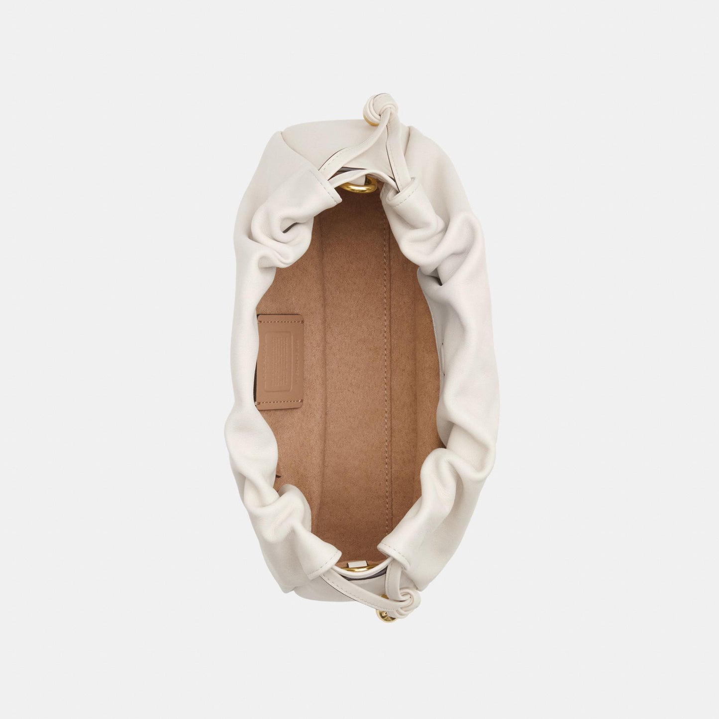 CV529-Faye Shoulder Bag with Ruching-Im/Chalk