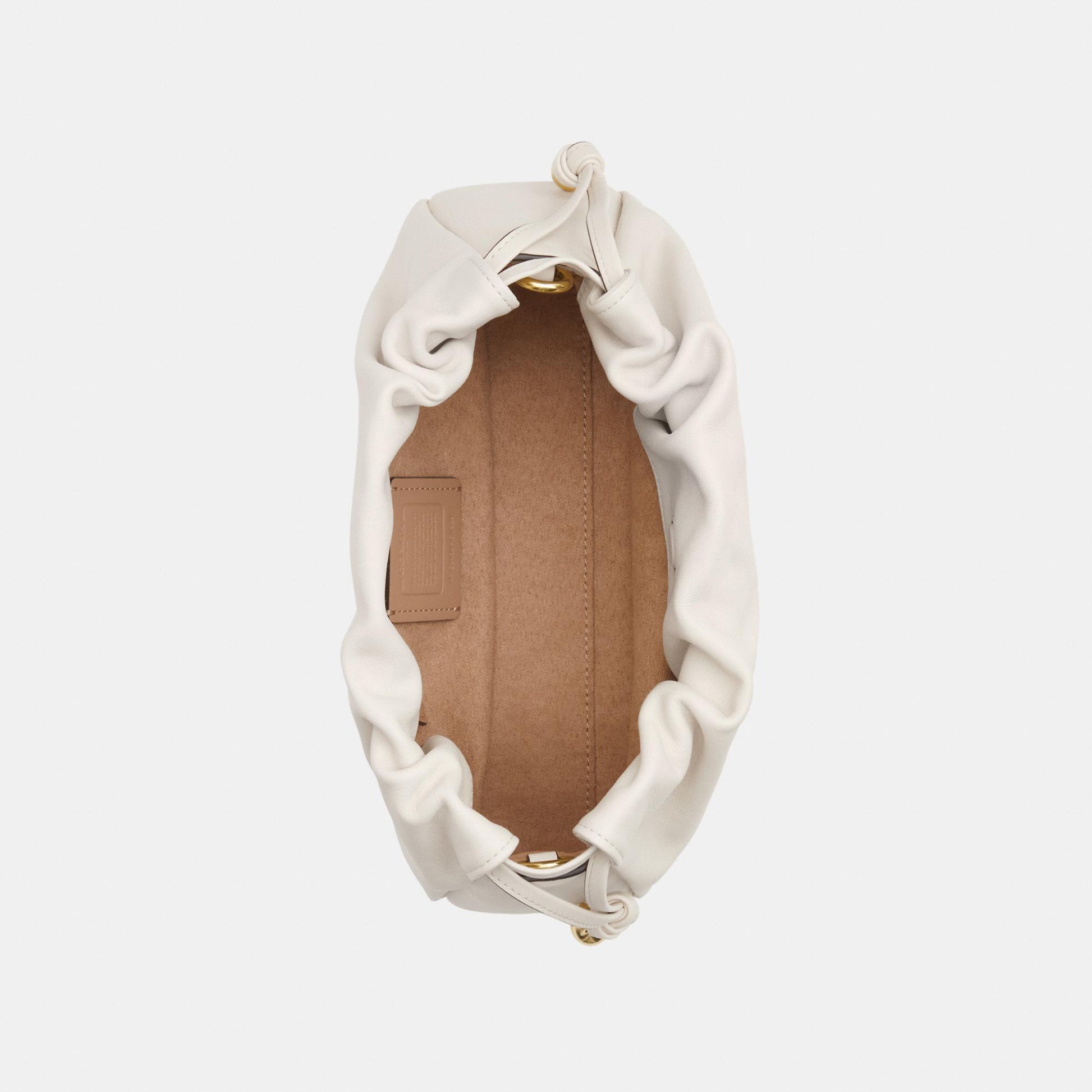 CV529-Faye Shoulder Bag with Ruching-Im/Chalk