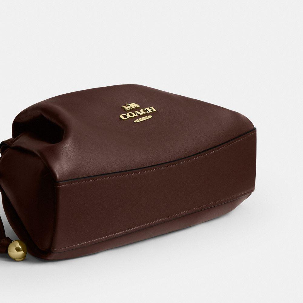 CV529-Faye Shoulder Bag with Ruching-Im/Maple