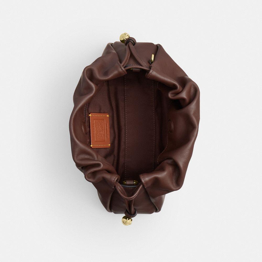 CV529-Faye Shoulder Bag with Ruching-Im/Maple