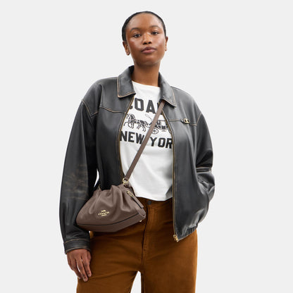CV529-Faye Shoulder Bag with Ruching-Im/Dark Stone
