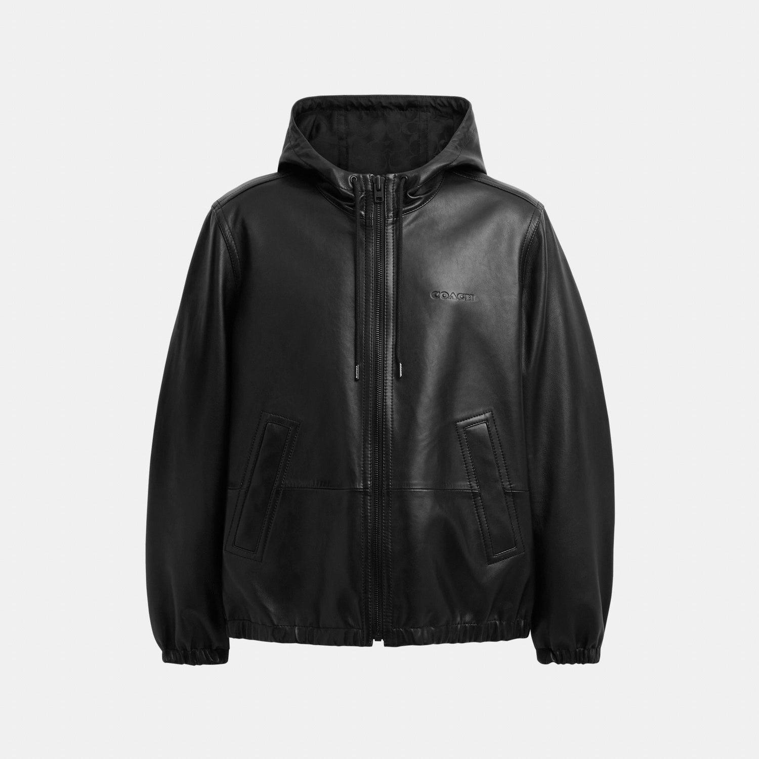 CV534-Reversible Leather Trainer-Black/Charcoal