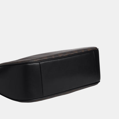 CV940-Teri Hobo Bag in Signature Canvas-Im/Walnut/Black