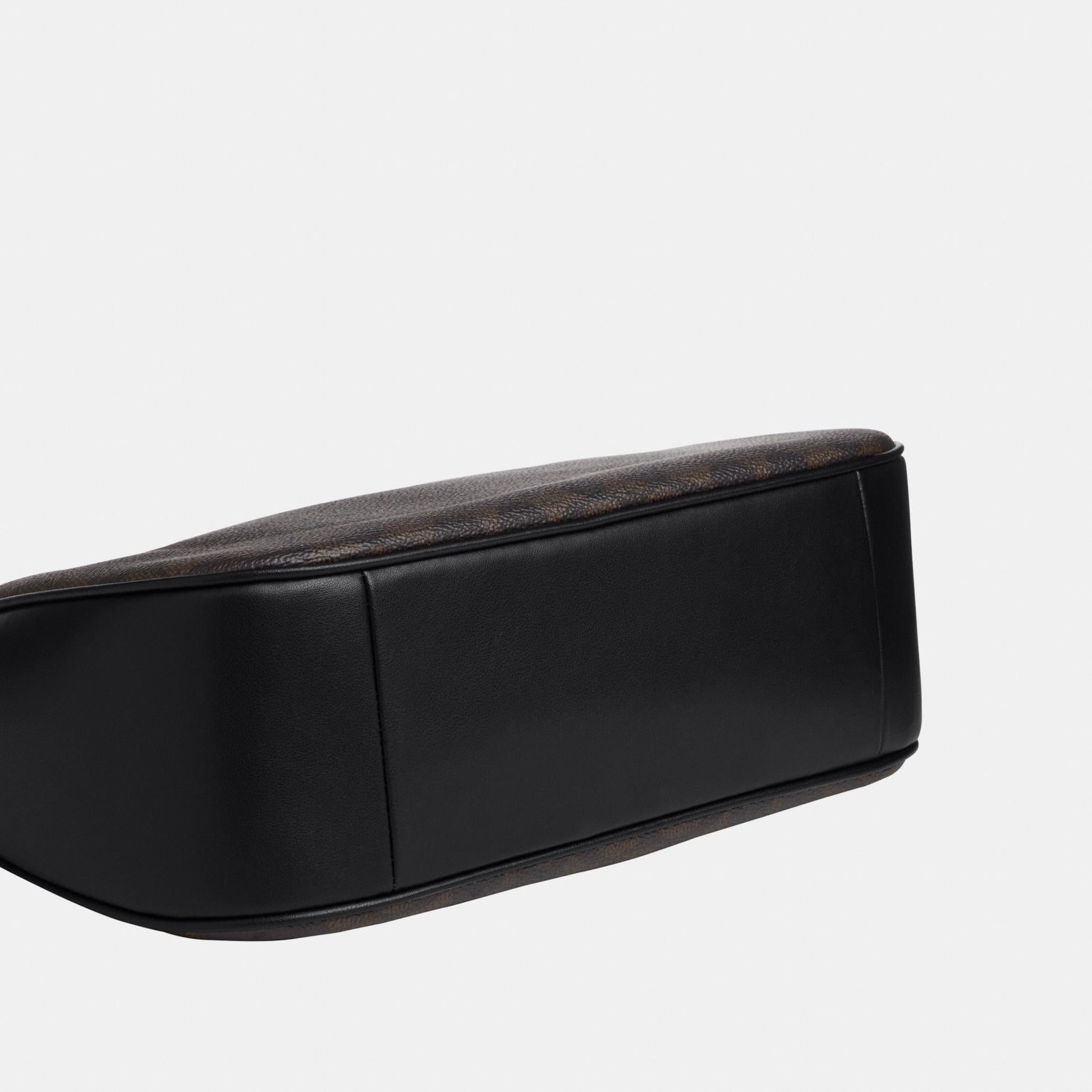 CV940-Teri Hobo Bag in Signature Canvas-Im/Walnut/Black