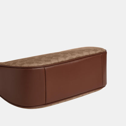 CV940-Teri Hobo Bag in Signature Canvas-Im/Tan/Brown