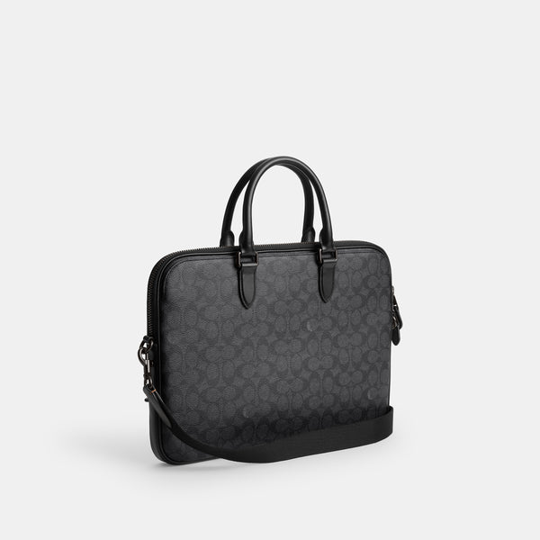 Gotham Slim Briefcase In Signature Canvas