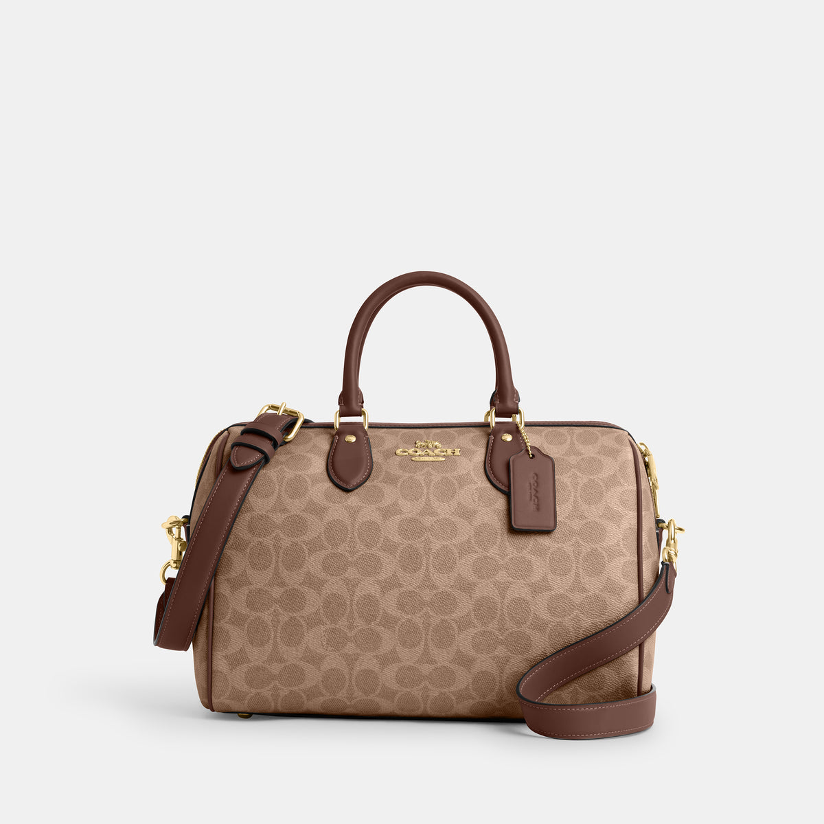 CV959-Rowan Large Satchel Bag in Signature Canvas