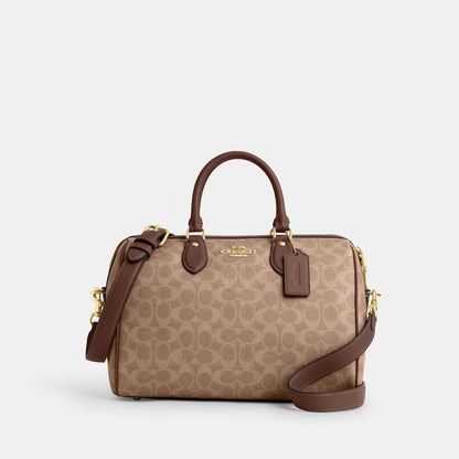 CV959-Rowan Large Satchel Bag in Signature Canvas