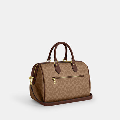 CV959-Rowan Large Satchel Bag in Signature Canvas