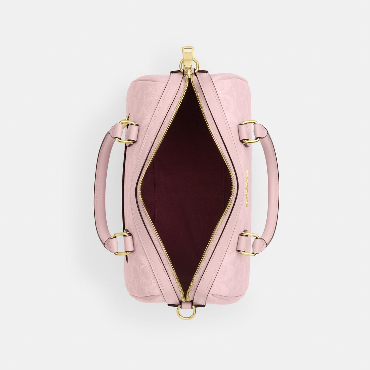 CV961-Rowan Satchel Bag in Signature Canvas-Im/Powder Pink