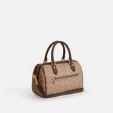 CV961-ROWAN SATCHEL BAG IN SIGNATURE CANVAS-IM/Tan/Brown