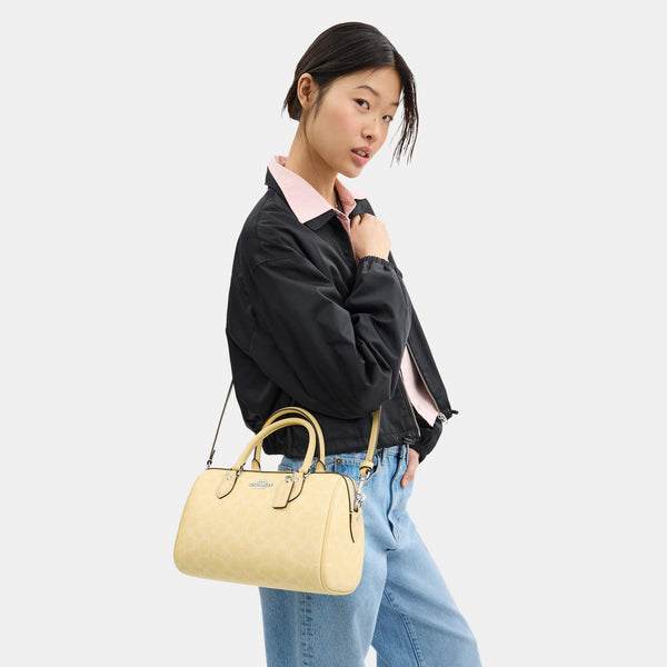 Rowan Satchel Bag in Signature Canvas