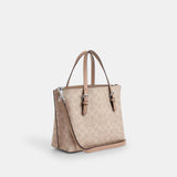 CV965-Mollie Tote Bag 25 In Signature Canvas-Sv/Sand/Taupe