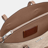 CV965-Mollie Tote Bag 25 In Signature Canvas-Sv/Sand/Taupe