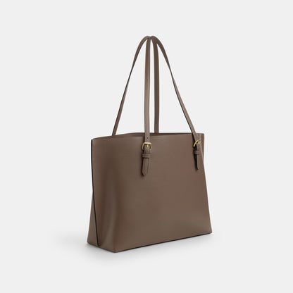 CV968-Mollie Tote Bag-Im/Dark Stone