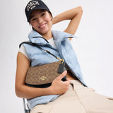 CV973-Andrea Shoulder Bag In Signature Canvas-Im/Tan/Black