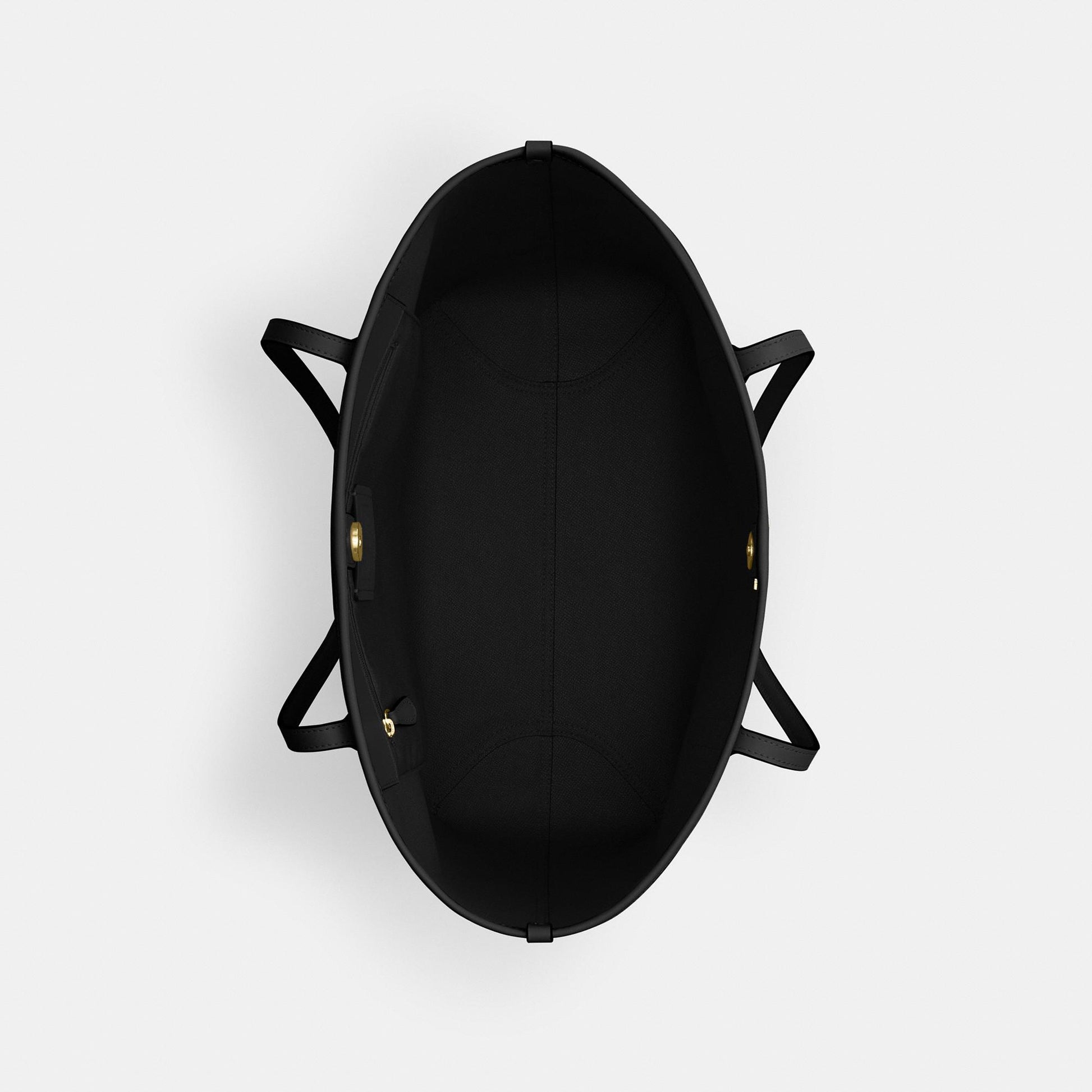 CV976-City Tote Bag in Signature Canvas-Im/Walnut/Black