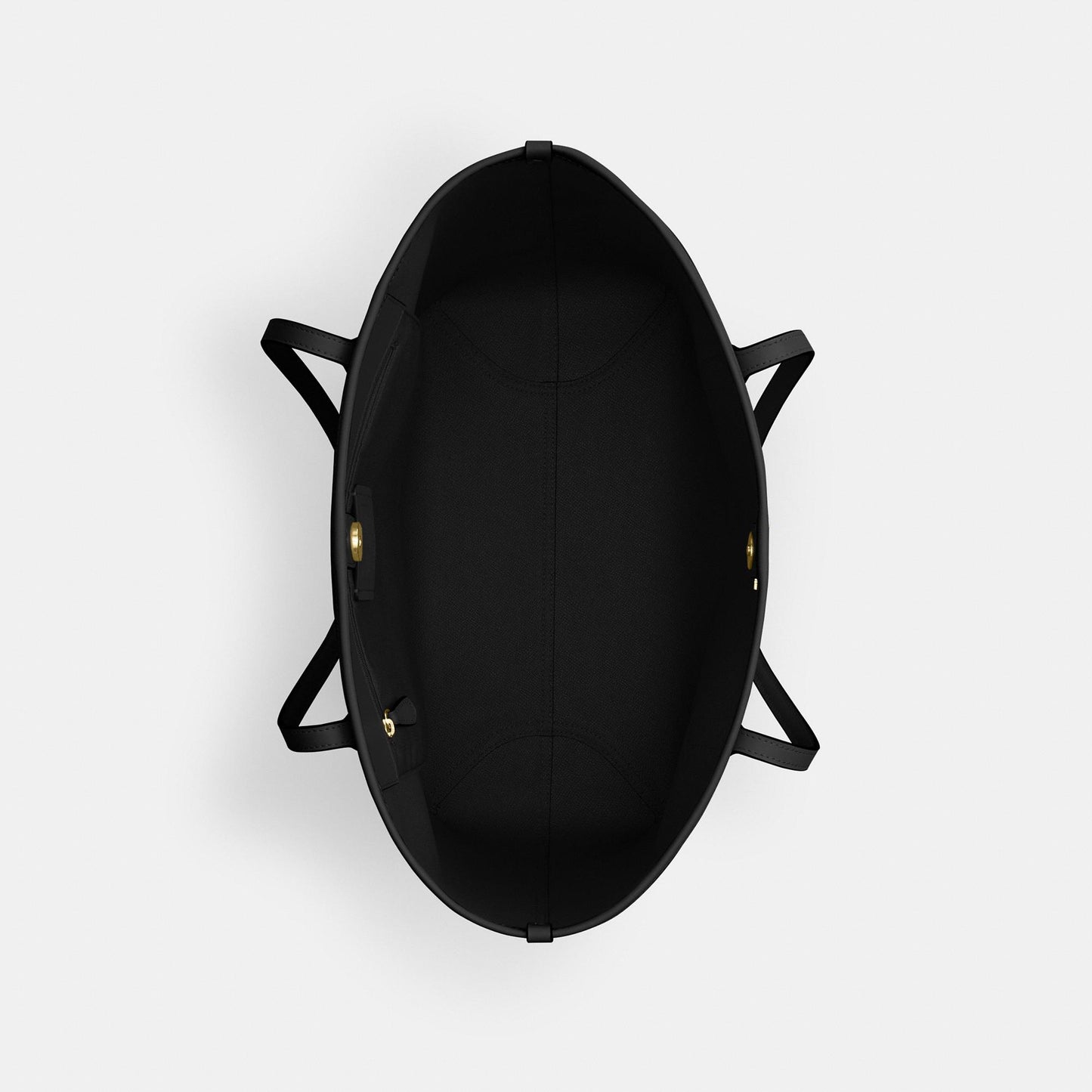 CV976-City Tote Bag In Signature Canvas-Im/Walnut/Black