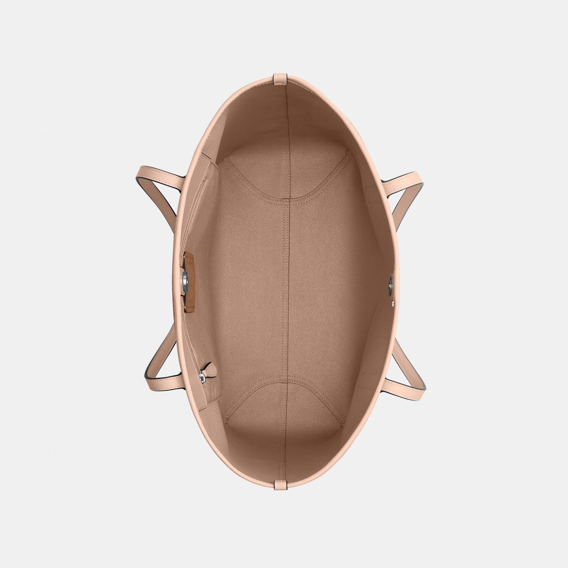 CV976-City Tote Bag In Signature Canvas-Sv/Sand/Taupe