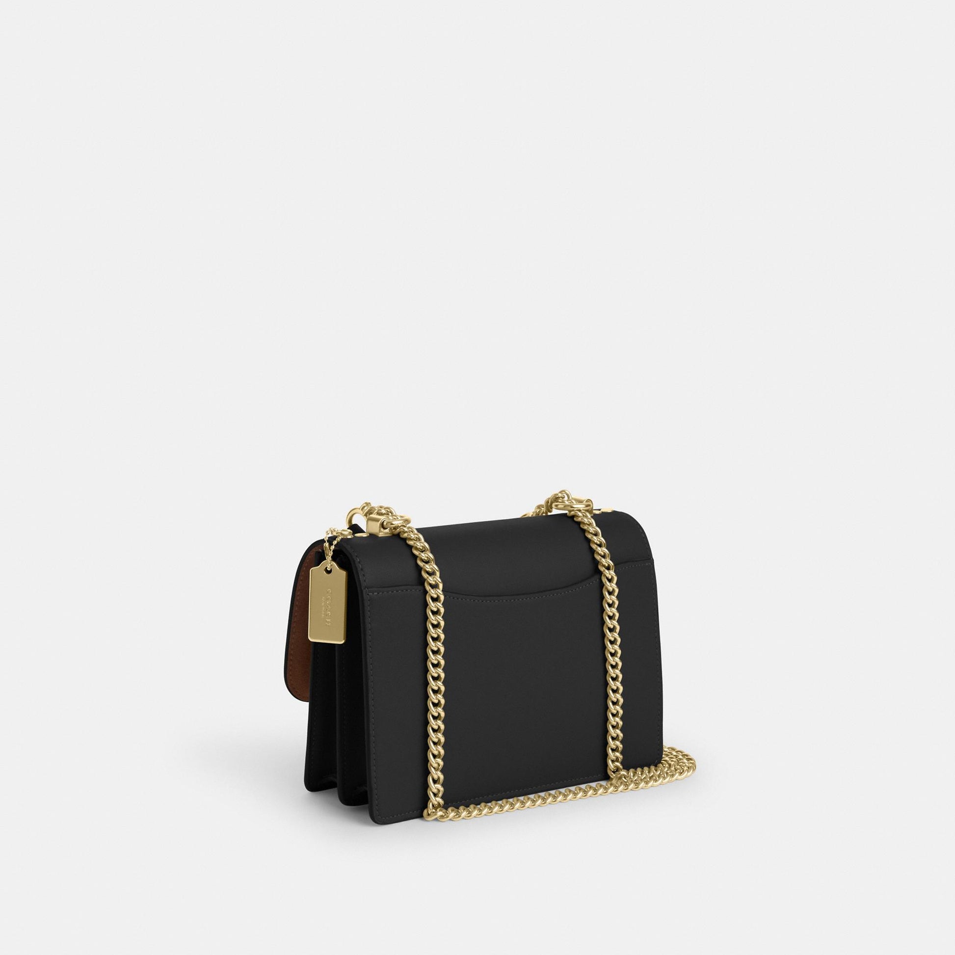 CV978-KLARE CROSSBODY BAG IN SIGNATURE CANVAS-IM/Walnut/Black