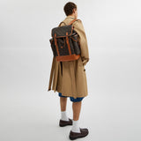 cv987-Hitch Backpack With Horse And Carriage Print-Truffle