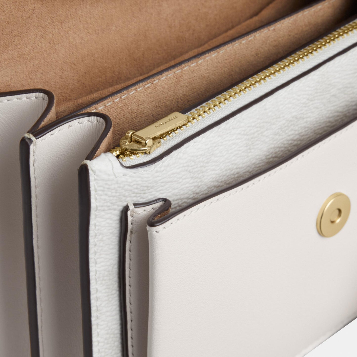 CW206-Mini Klare Crossbody Bag in Signature Canvas-Im/White/Chalk