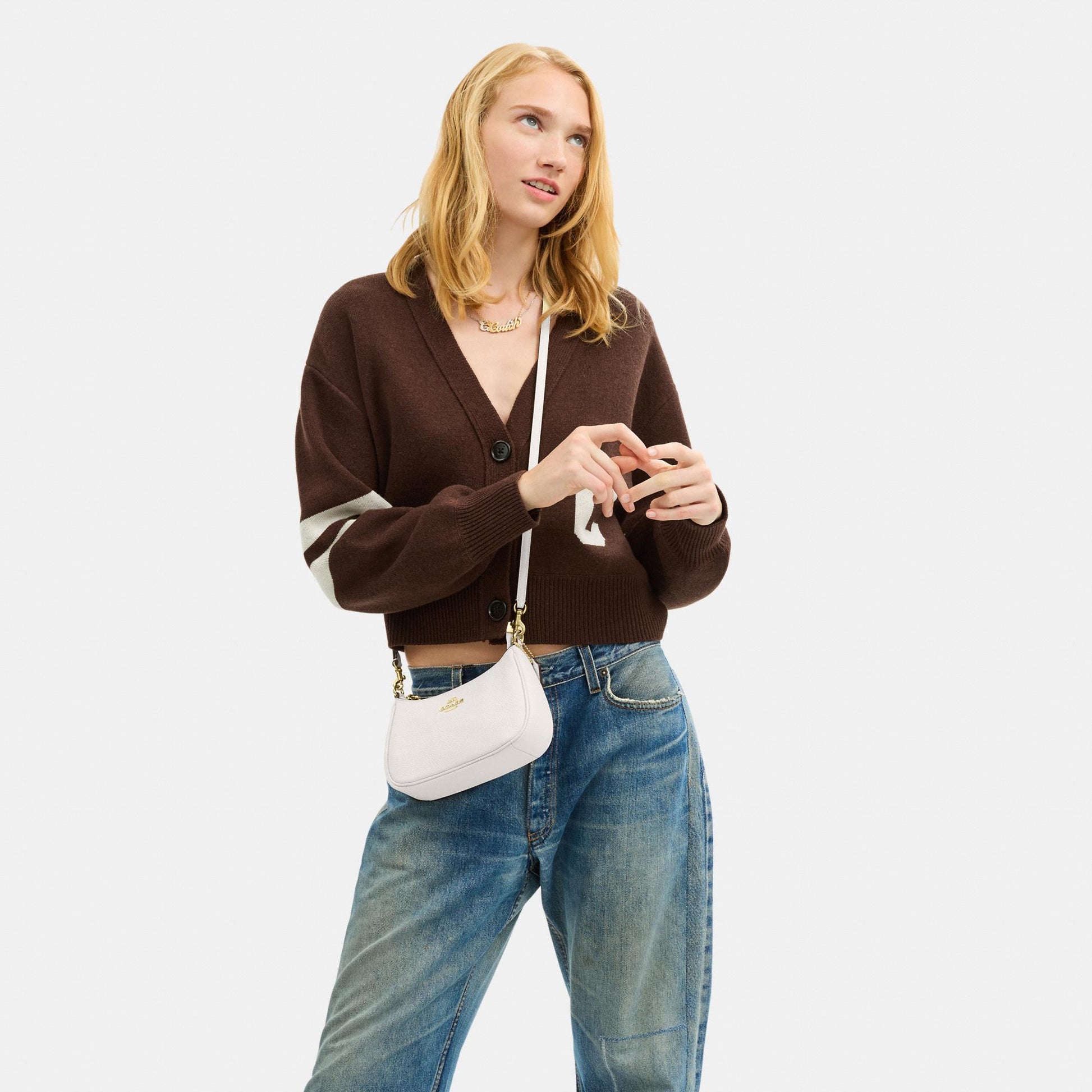 CW309-Teri Mini Crossbody Bag-Im/Chalk