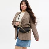 CW323-Teri Mini Crossbody Bag In Signature Canvas-Im/Walnut/Black