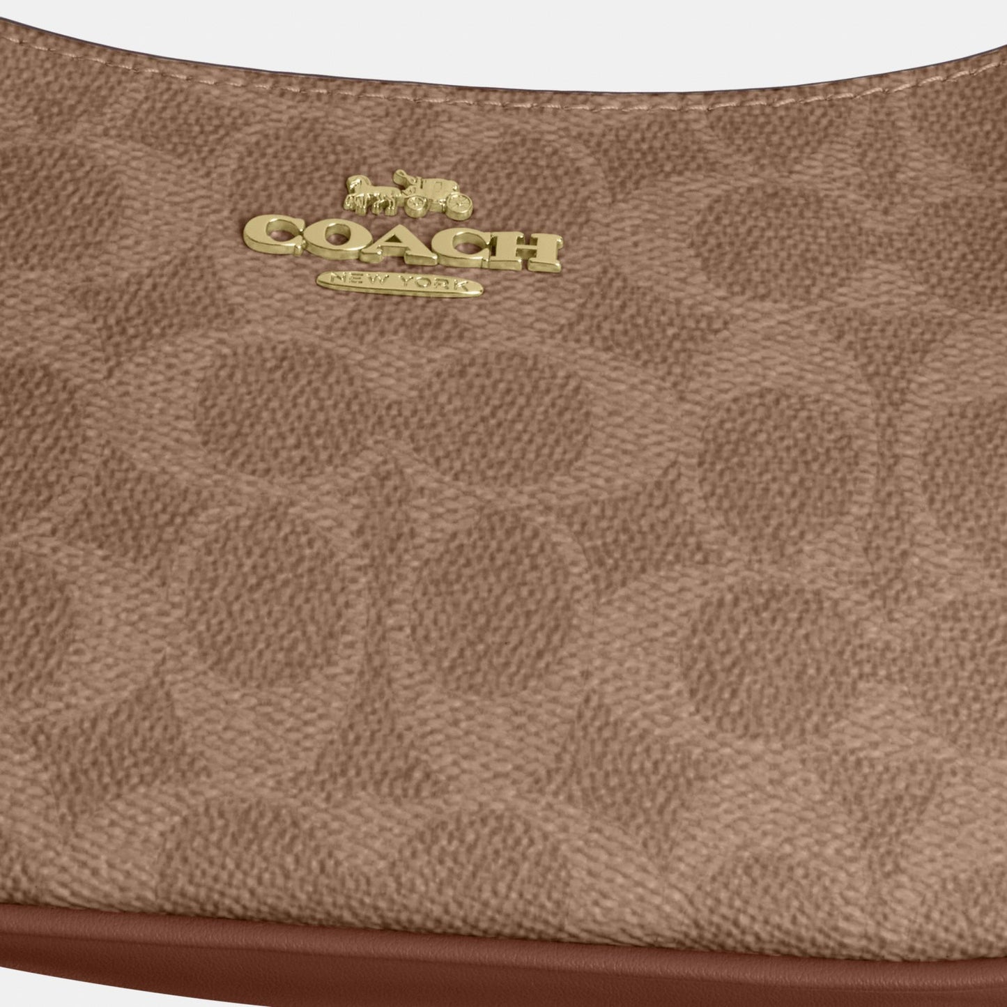 CW323-Teri Mini Crossbody Bag in Signature Canvas-Im/Tan/Brown