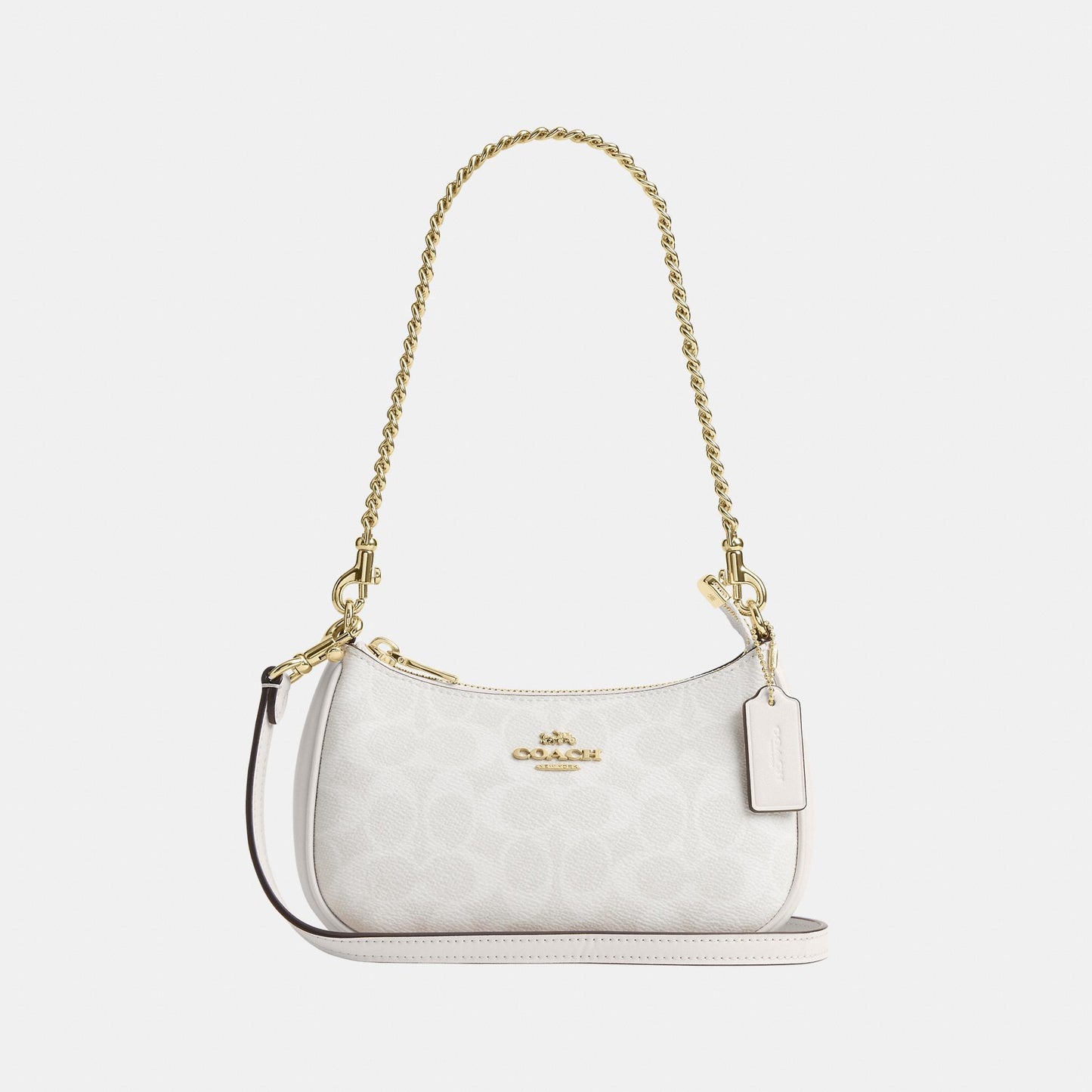 CW323-Teri Mini Crossbody Bag in Signature Canvas-Im/White/Chalk