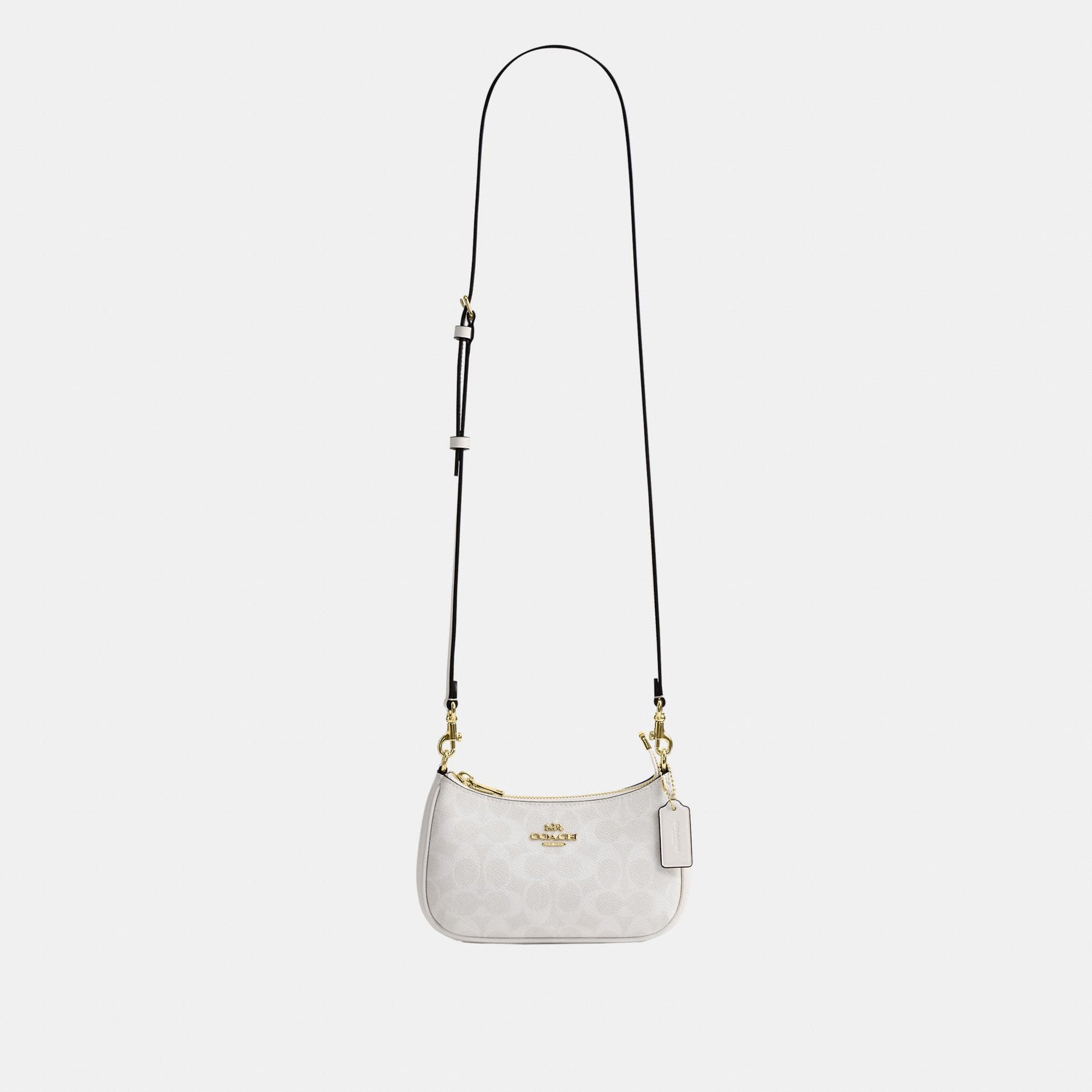 CW323-Teri Mini Crossbody Bag in Signature Canvas-Im/White/Chalk