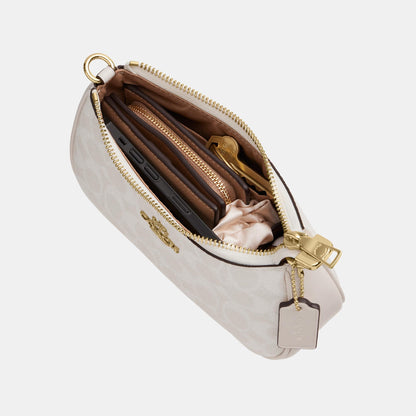 CW323-Teri Mini Crossbody Bag in Signature Canvas-Im/White/Chalk