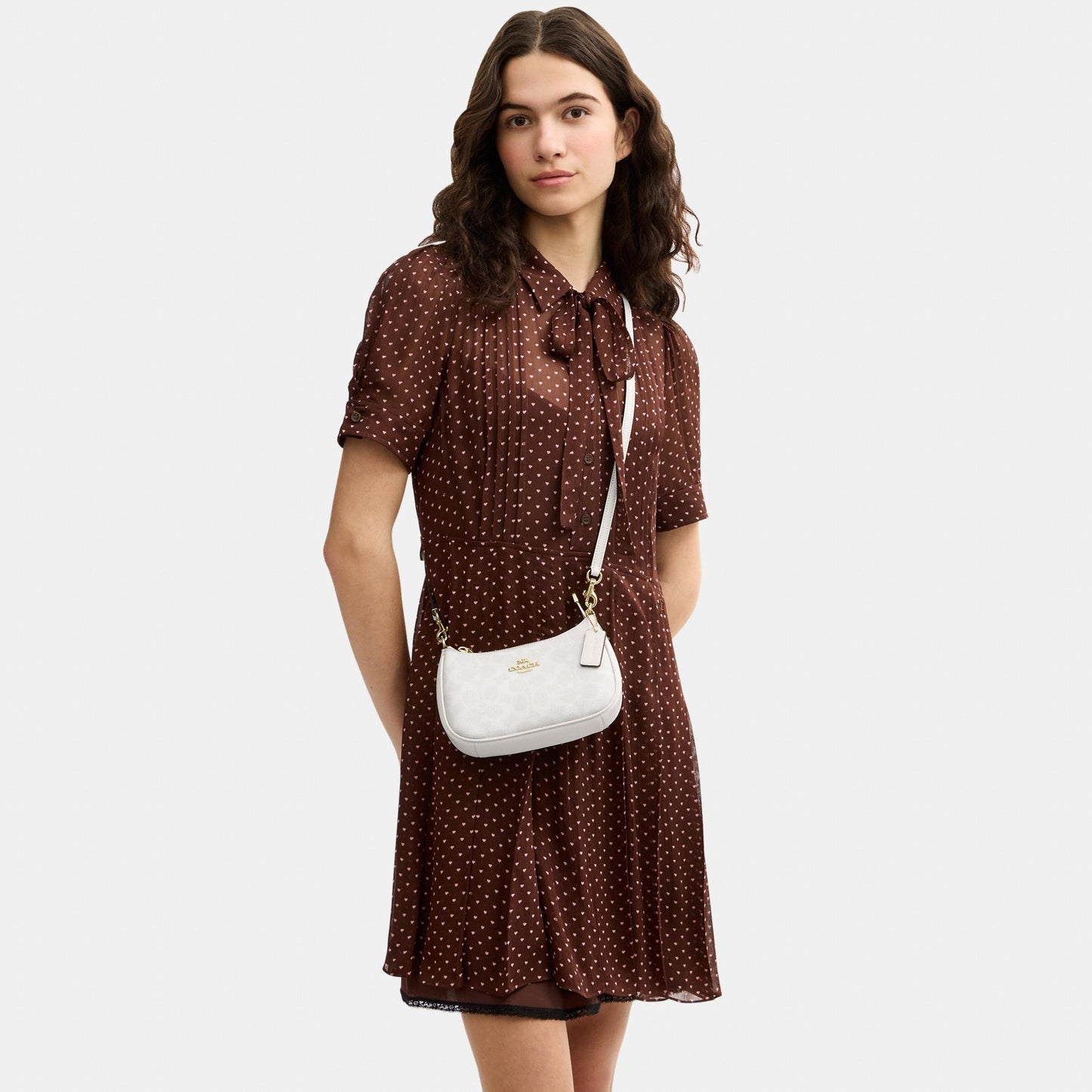 CW323-Teri Mini Crossbody Bag in Signature Canvas-Im/White/Chalk