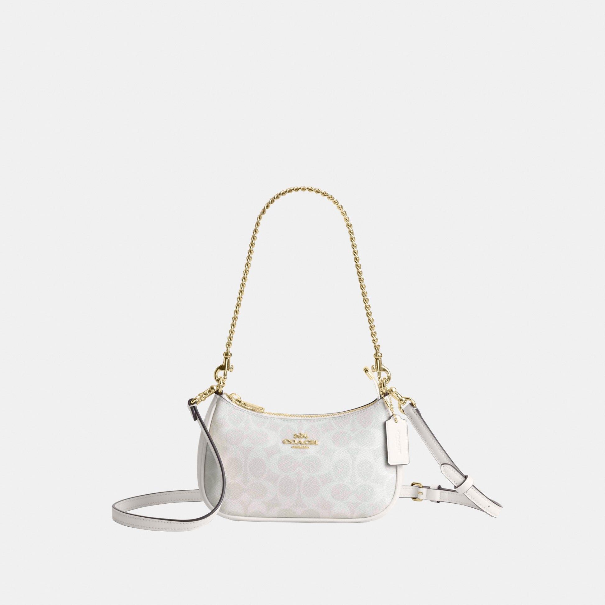 CW323-Teri Mini Crossbody Bag in Signature Canvas-Im/White/Chalk