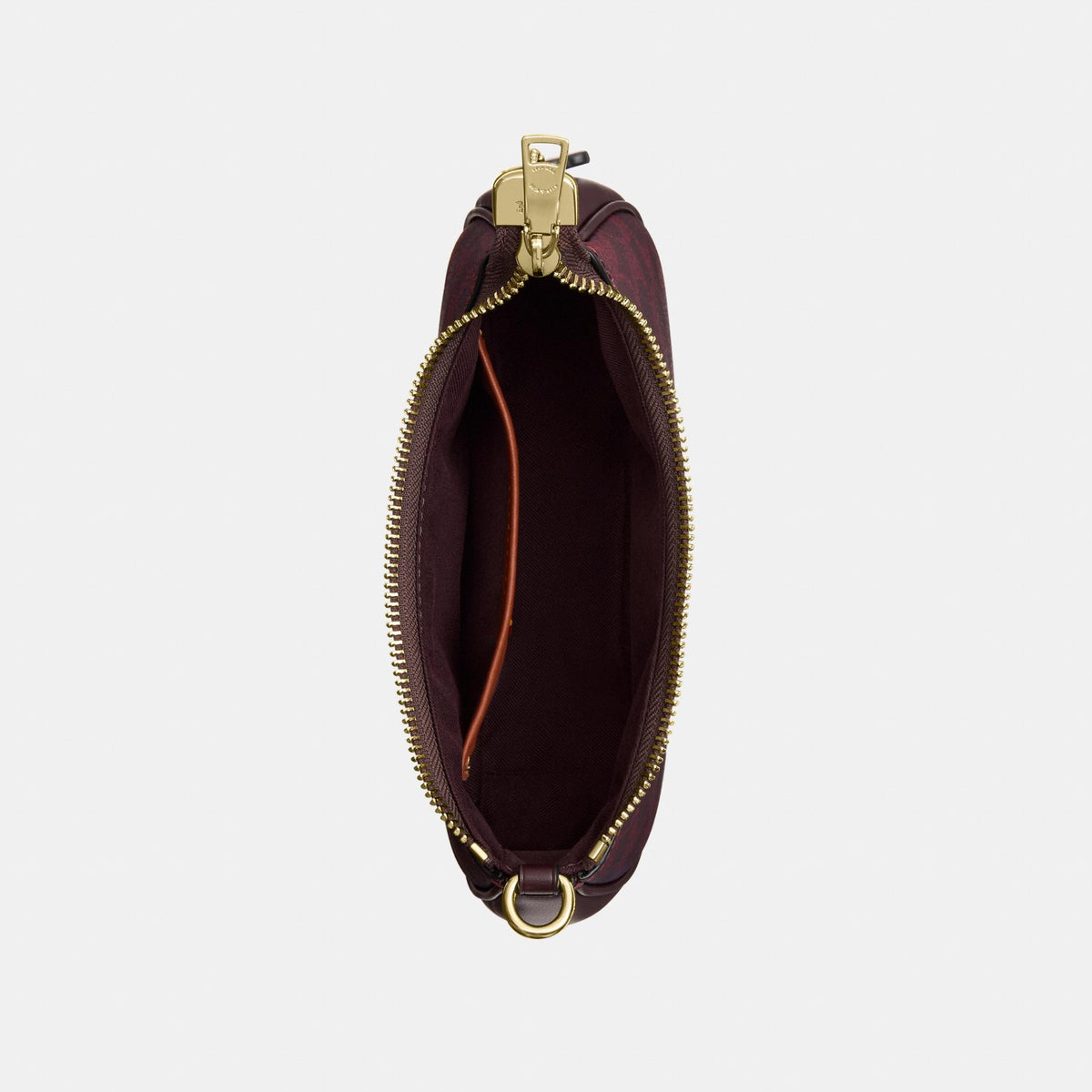 CW323-Teri Mini Crossbody Bag in Signature Canvas-Im/Black Currant