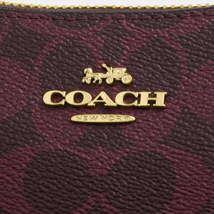 CW323-Teri Mini Crossbody Bag in Signature Canvas-Im/Black Currant