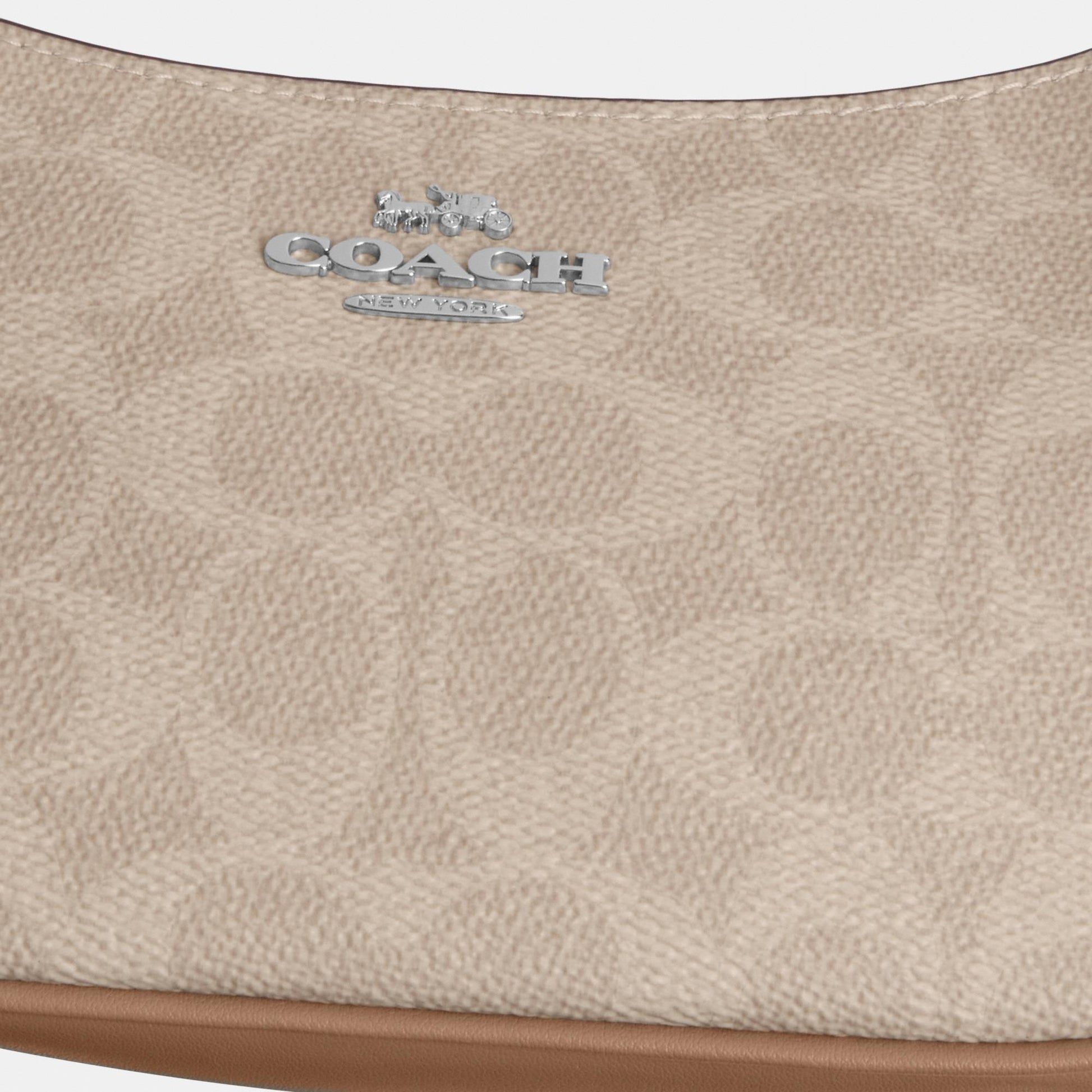 CW323-Teri Mini Crossbody Bag in Signature Canvas-Sv/Sand/Taupe