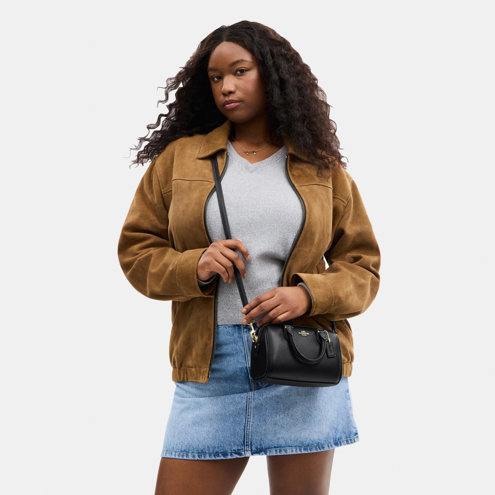 CW328-Mini Rowan Crossbody Bag-Im/Black