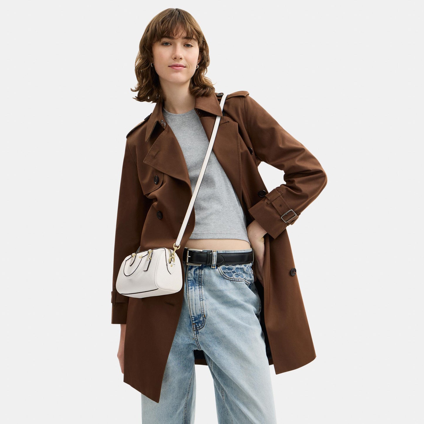 CW328-Mini Rowan Crossbody Bag-Im/Chalk