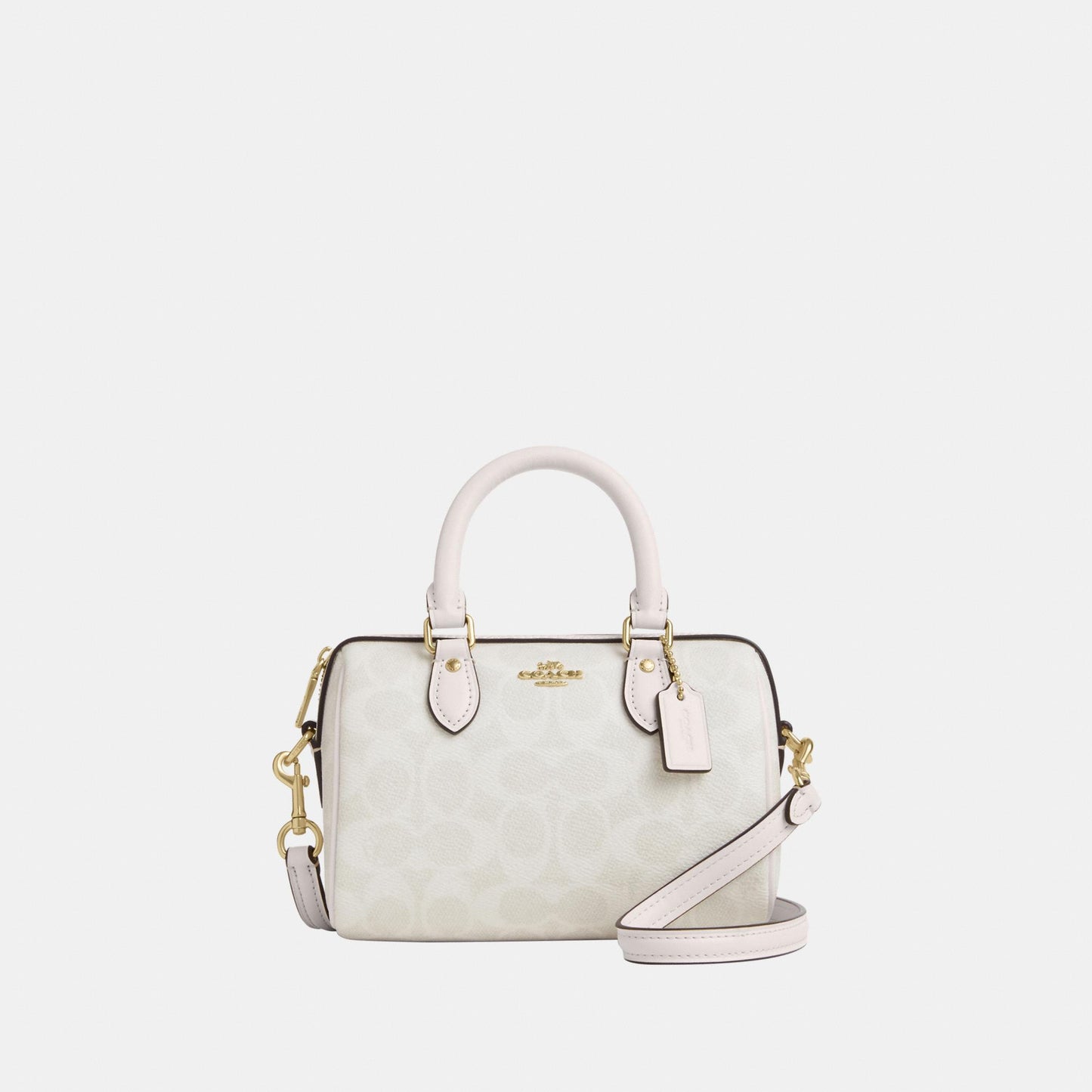 CW329-Mini Rowan Crossbody Bag in Signature Canvas-Im/White/Chalk