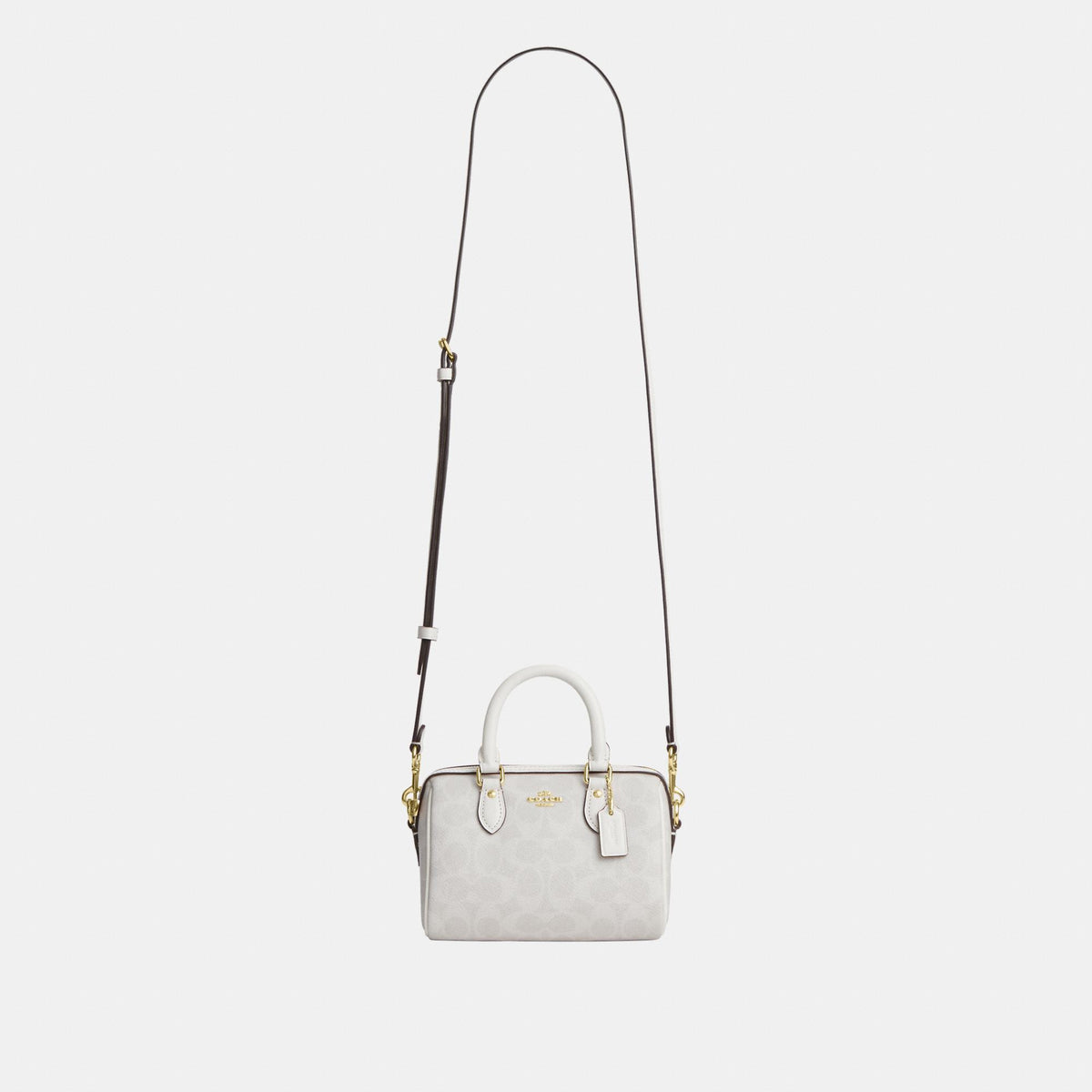 CW329-Mini Rowan Crossbody Bag in Signature Canvas-Im/White/Chalk