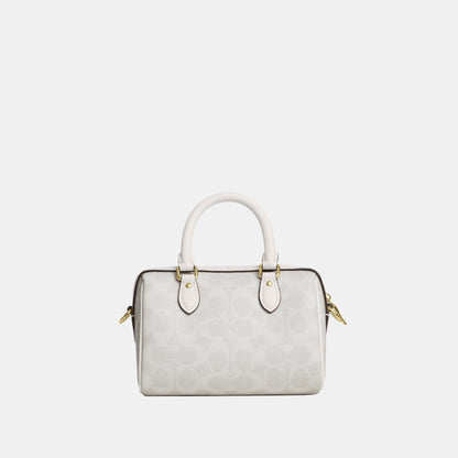 CW329-Mini Rowan Crossbody Bag in Signature Canvas-Im/White/Chalk