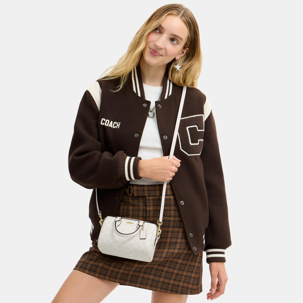 CW329-Mini Rowan Crossbody Bag in Signature Canvas-Im/White/Chalk
