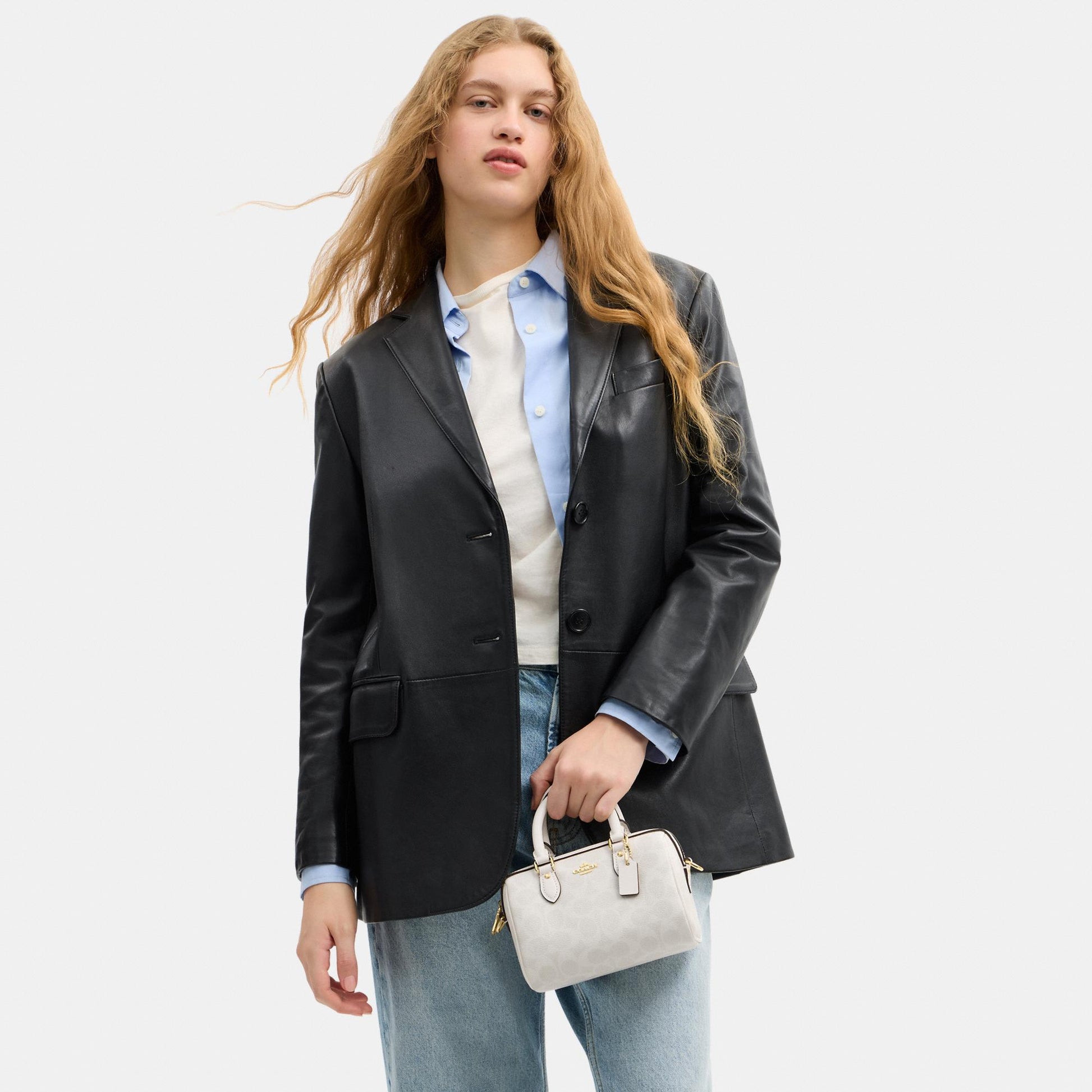 CW329-Mini Rowan Crossbody Bag in Signature Canvas-Im/White/Chalk